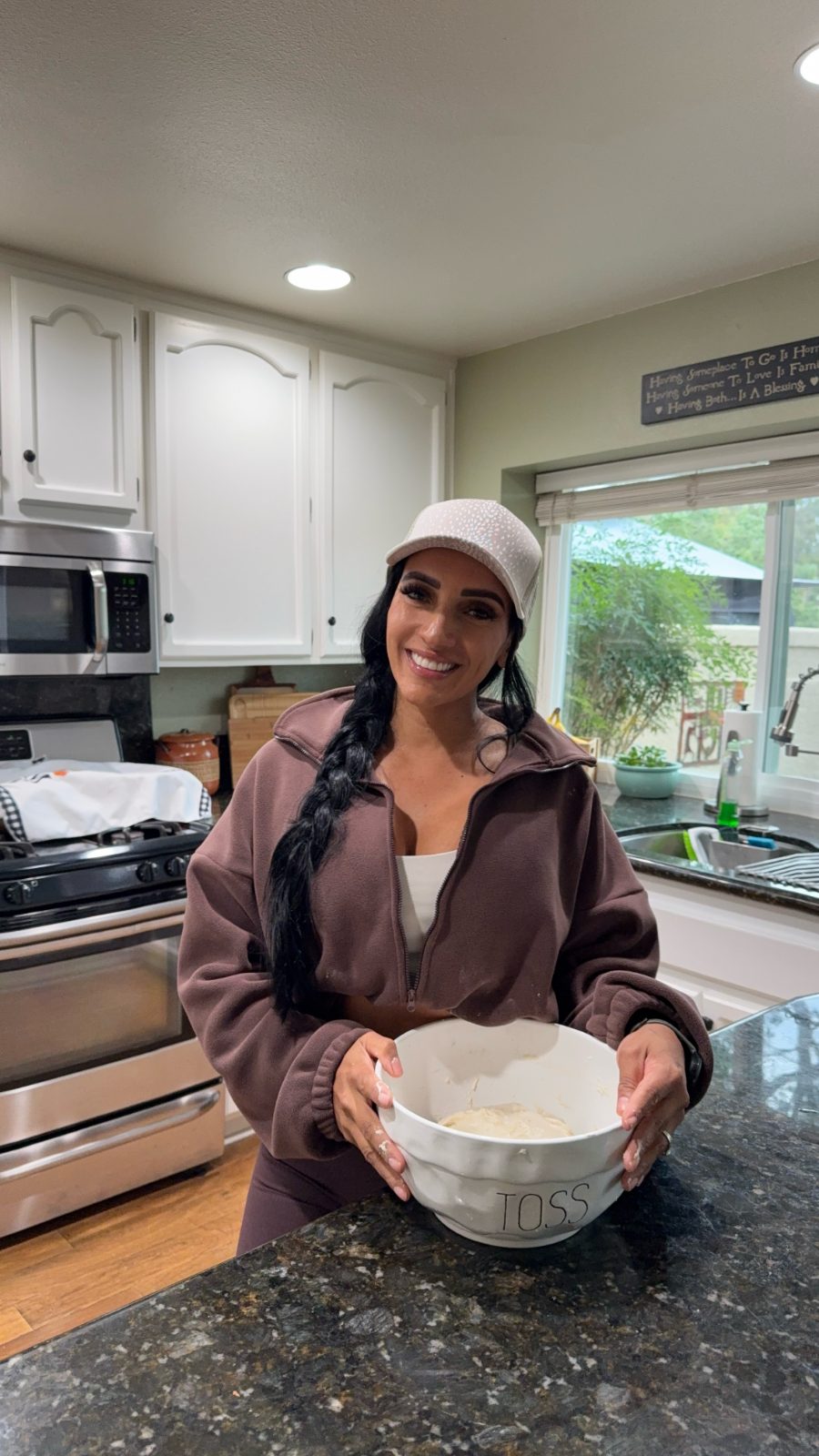 Paola baking sourdough