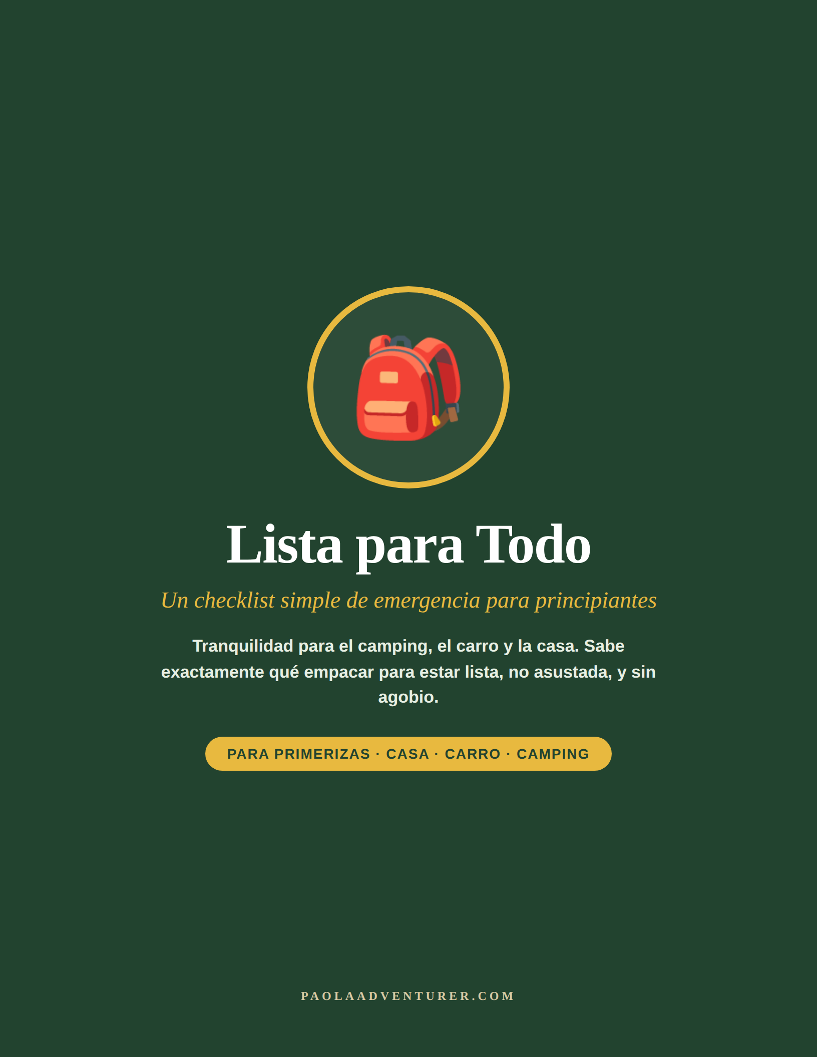 Kit de Emergencia portada