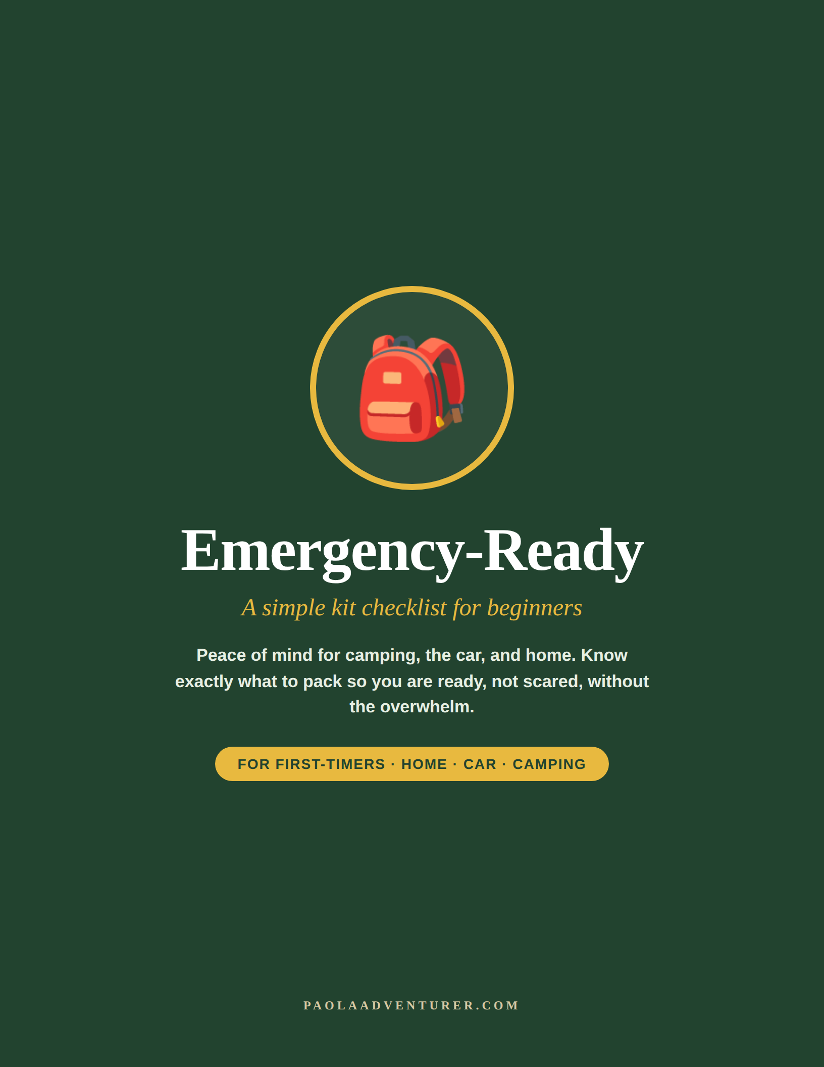 Emergency-Ready Kit cover