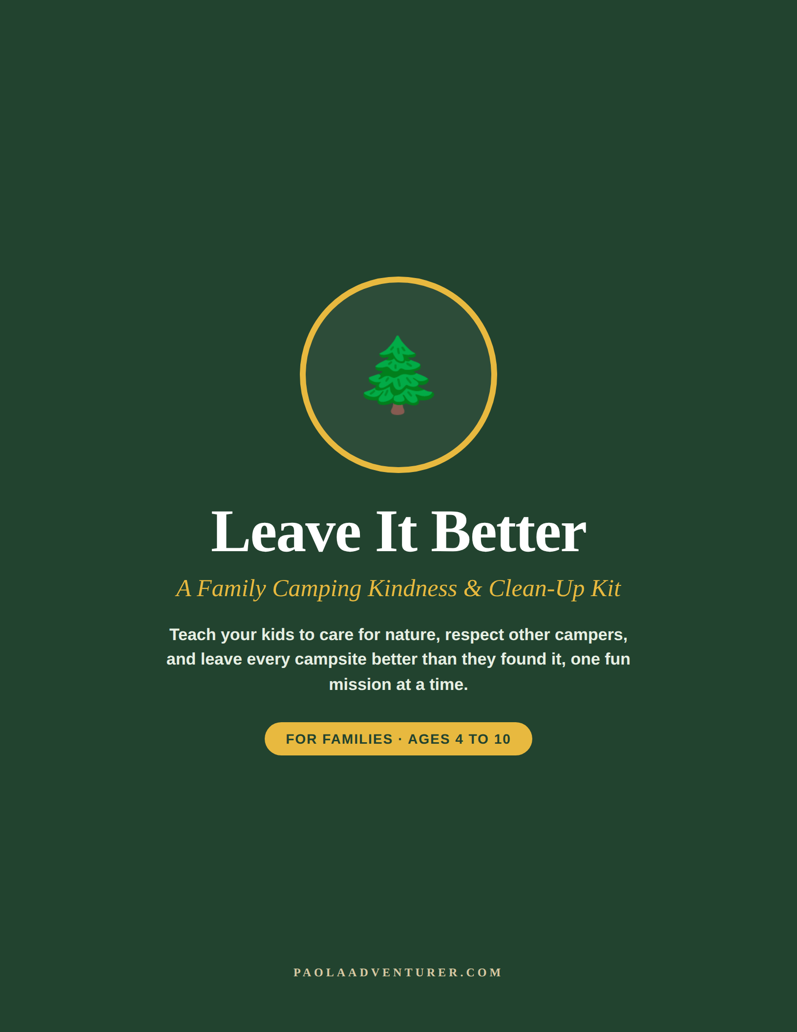 Leave It Better kit cover